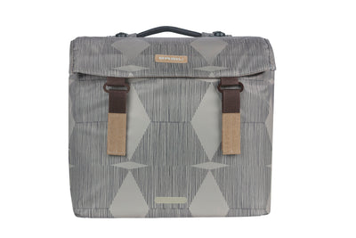 Basilikum-Eleganz-Doppelfahrradbeutel, recyceltes Haustier, Wasserschur, Mik, Schwarz, 40-49l
