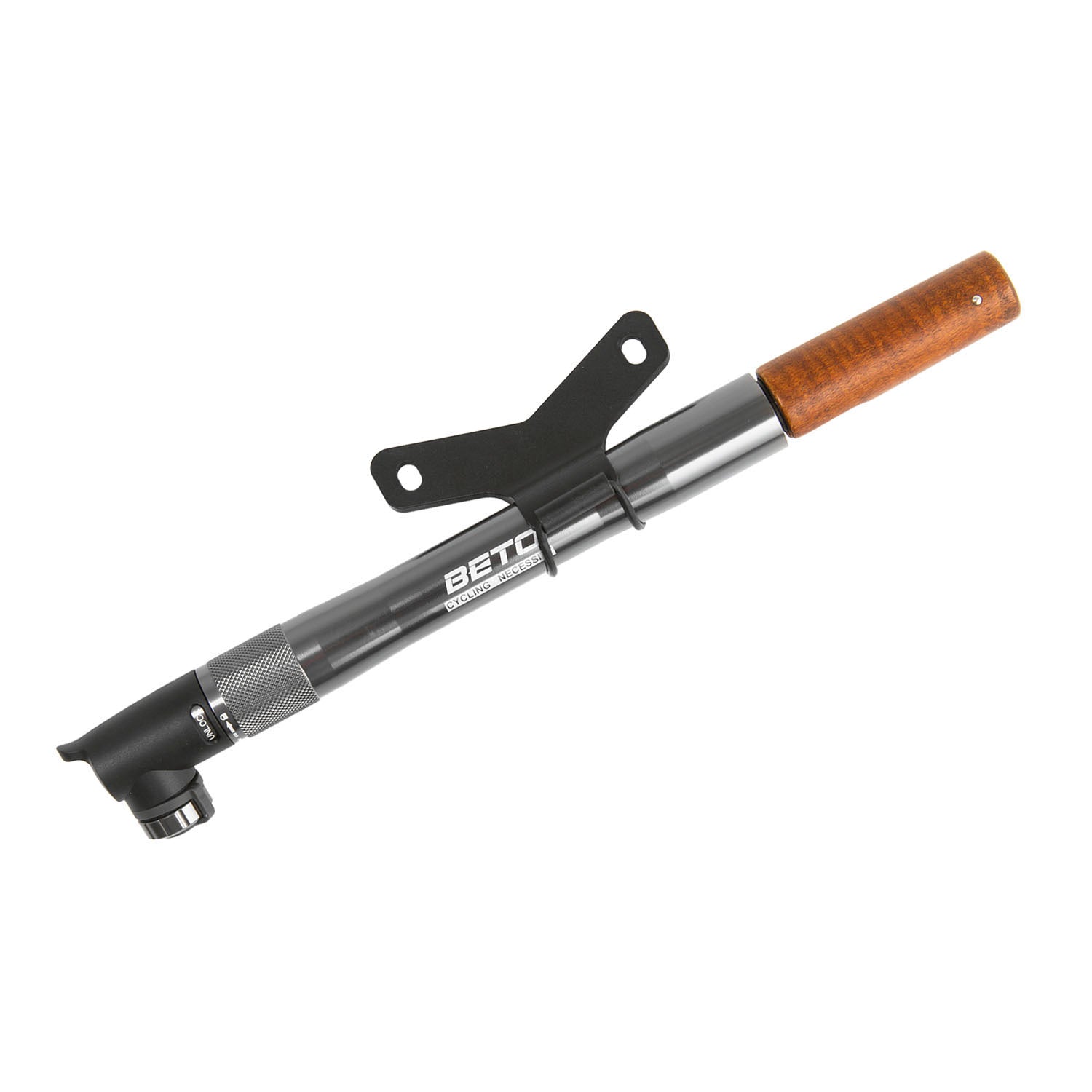 Beto Mini -Pumpe Allu mit klappbarem Holzgriff