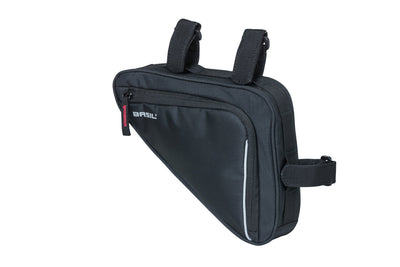 Basil Sport Design Rahmentasche M - schwarze Fahrradtasche - 1.7L - wasserfest - Klettverschlussbefestigung