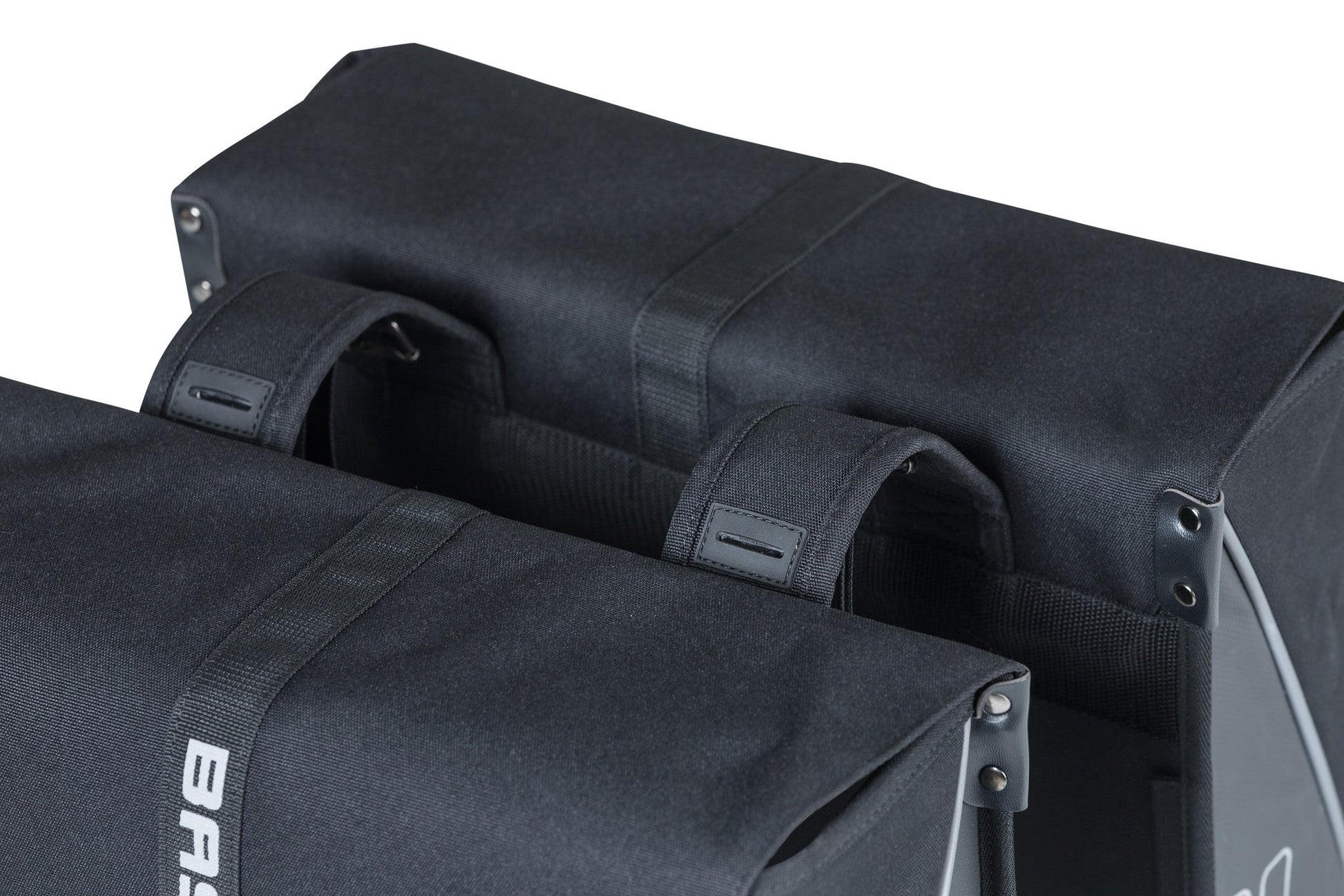 Basil Forte doppelte Fahrradtasche, schwarz schwarz, wasserabweisend, 35L