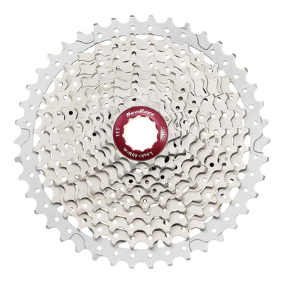 Sunrace CSMX3 10 Geschwindigkeitskassette 11-42t. Silbermetallic