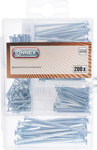Connex-Nagelsortiment plattiert. vz 200 Stück - dp8500101