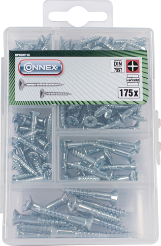 Connex-Reihe von Holzschrauben PH 175 Stück – dp8500116