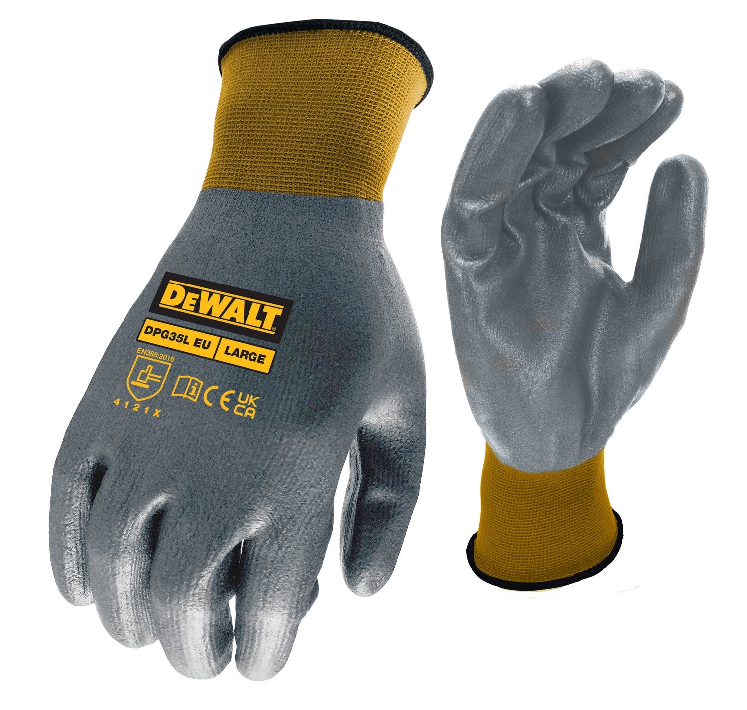 Dewalt 15ga Nitrilhandschuh | schwarzes Nylon | Größe l - dpg35leu