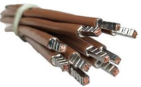 Draht 6qmm flexibel 50cm braun - 4000545