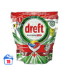 Dreft Spülmaschinentabs Platinum Plus All-in-One Anti-Matt-Zitrone 19 Stück