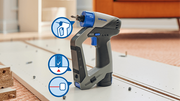 Dremel Blueprint 12V bürstenloser 3-in-1-Schraubbohrer DD12 | 12 V 2,0 Ah Akku + Schnellladegerät + 9 Schraubbits – f013dd12ja - afbeelding 2