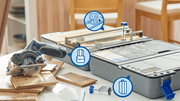 Dremel Blueprint 12V Kompaktsäge CS12JM | 12V tragbare Sägestation | Sägestation + Koffer + 1 x 12V 2,0 Ah Akku + Schnellladegerät - f013cs12jm - afbeelding 2