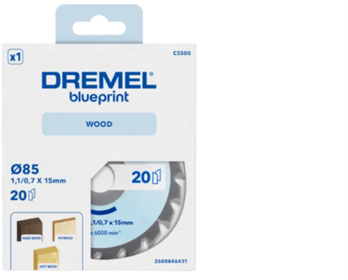 Dremel Blueprint Wood 6431 Sägeblatt für Holz | 85 mm – 2608846431