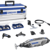 Dremel Multifunktionswerkzeug 4250js | Modell 4250-6 128 Platinum Edition | inkl. 128 Zubehörteile + EZ Speedclic + Detailgriff + Linien- und Kreisschneider – F0134250JS