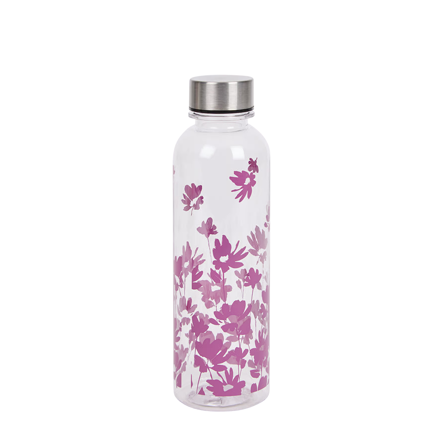 Trinkflasche lila Blume 500ml