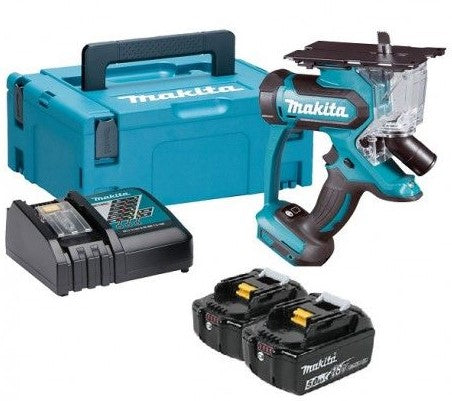 Makita dsd180rtj | 18V Gipssäge | 2 x 5,0 Ah Akku + Schnellladegerät