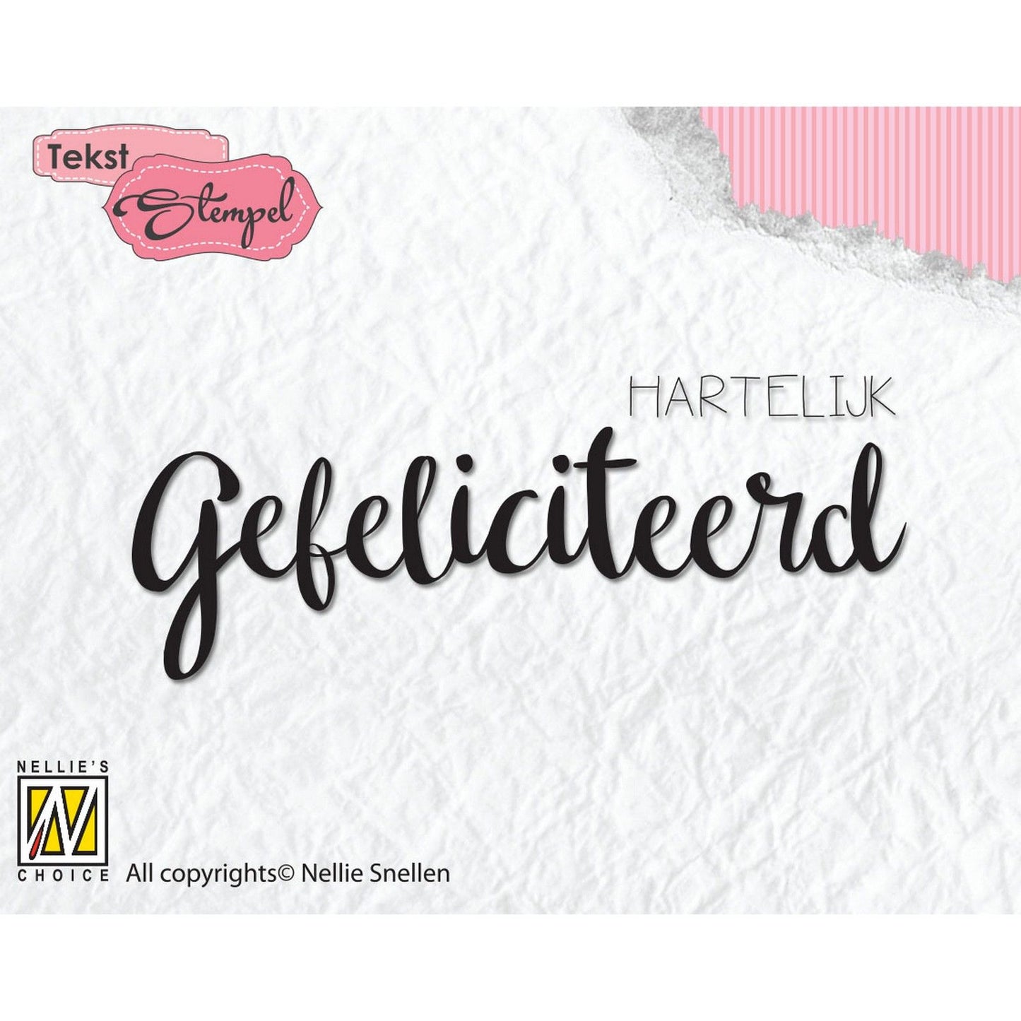 Nellies Wahl • Clear Stamp Niederländische Glückwünsche