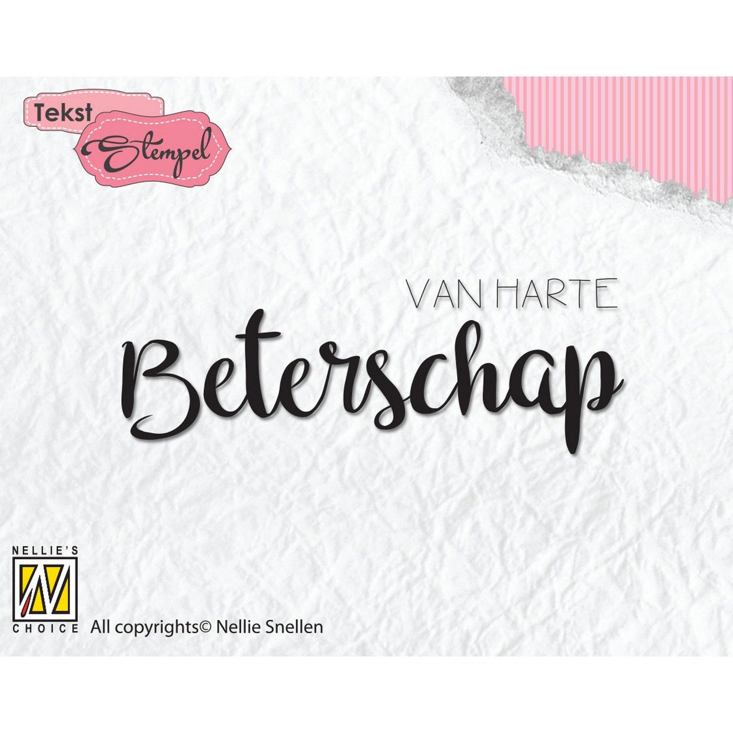 Nellies Wahl • Klarstempel Niederländisch, gute Besserung