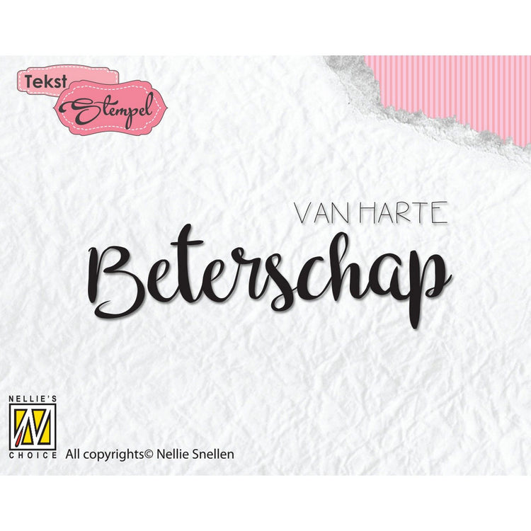 Nellies Wahl • Klarstempel Niederländisch, gute Besserung