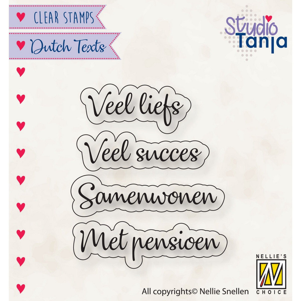 Nellies Wahl • Klarsichtstempel Niederländisch, viel Liebe usw