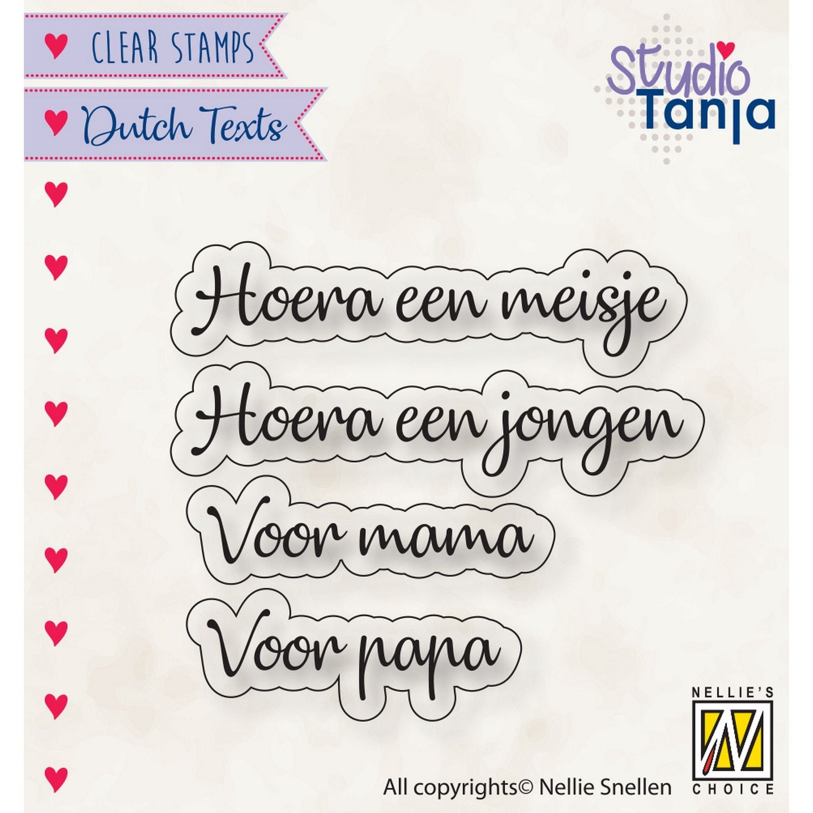 Nellies Wahl • Clear Stamp Dutch „Hurray a Girl“ usw