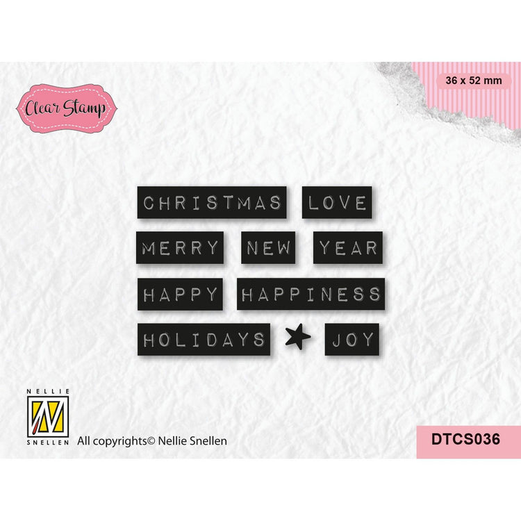 Nellies Wahl • Textklarer Stempel „Weihnachtsliebe“ getippt