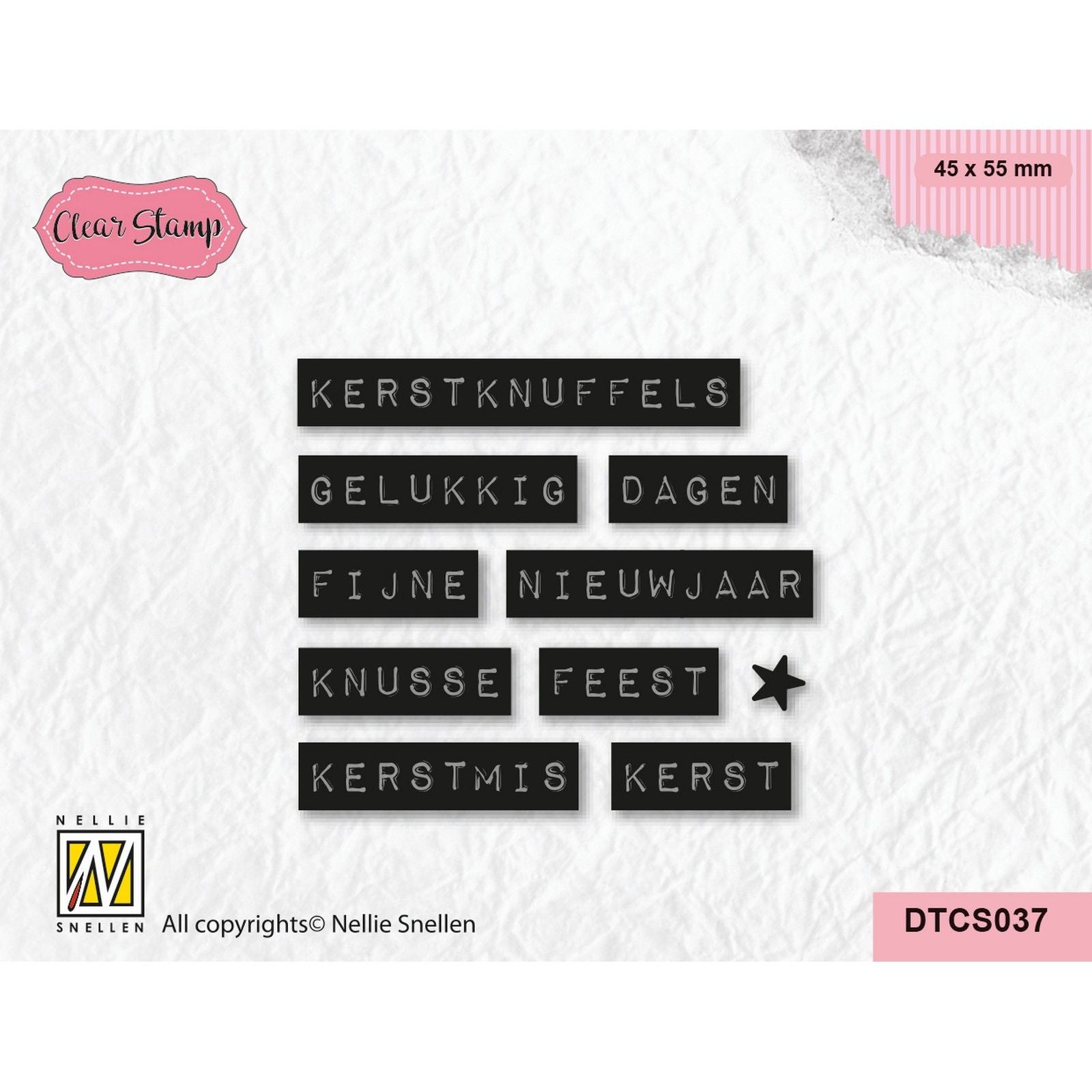 Nellies Wahl • Textklarer Stempel Weihnachtskuscheltiere getippt