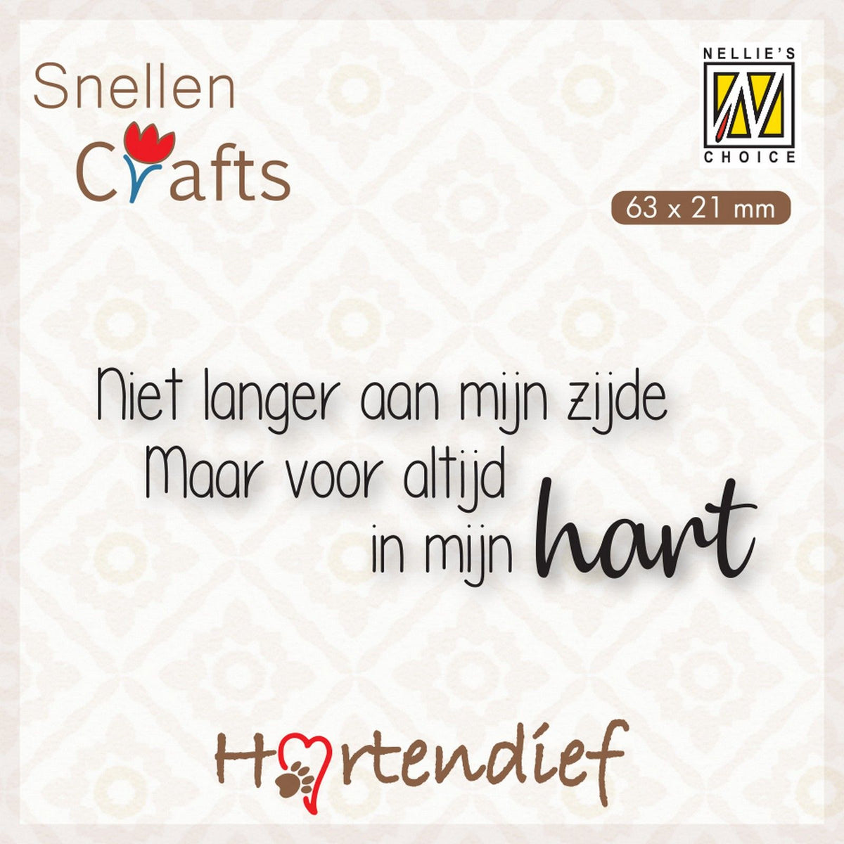 Nellies Wahl • Dutch Pet Condolence Clear Stamp Heart Thief Series nicht mehr an meiner Seite, aber….