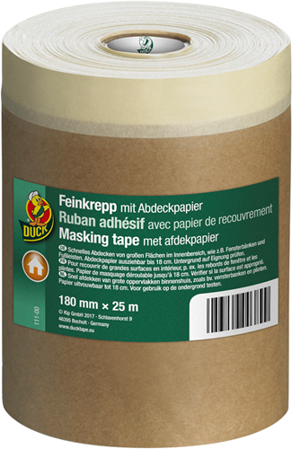 Enten-Kreppband zum Abdecken von Papier | 180 mm x 25 m – 20.501.37