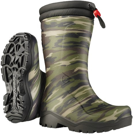 Dunlop k310931 Blizzard Kinderstiefel, gefüttert mit PVC | Tarnung 14587 | Größe 35 - 00.036.023.35