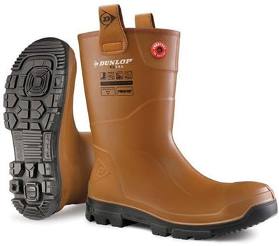 Dunlop lj2hr48fl Arbeitsstiefel | rigpro | gefüttert | braun | Größe 46 - lj4805460