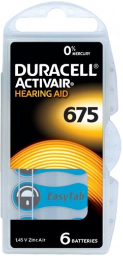 Duracell-Hörbatterie 675 Blister (6) – 3221926