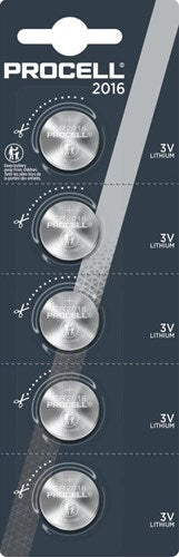 Duracell-Procell-Lithium | cr2016 | 3v | Blister 5
