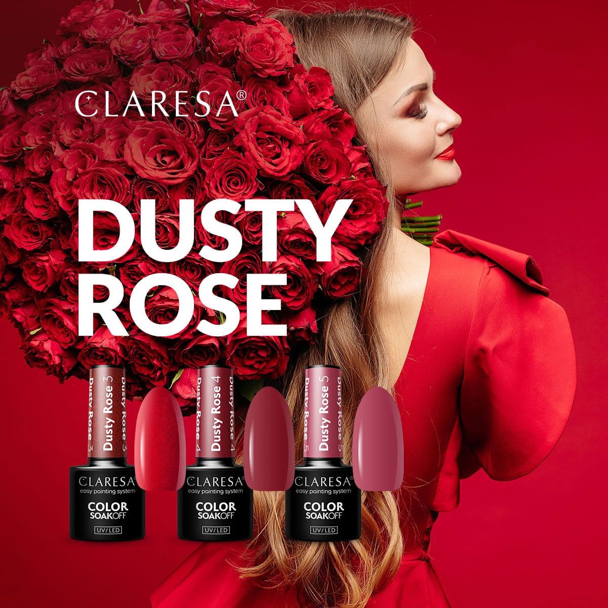 Claresa Claresa UV Led Gellak 5ml Dusty Rose 4