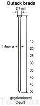Dutack 1,6 mm Brads | 15mm | 2000 Stück - 5138029