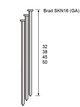 Dutack Brad Skn16 CNK 64 mm 20° Box – 2000 Stück – 5138054