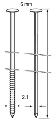 Dutack Spulennagel rncw25 nk 65mm ds 9 Tausend - 5232020