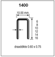 Dutack nicht Serie 1400 cnk 14mm Box 10.000 - 5042011