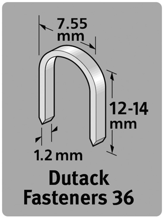 Dutack Heftklammern Serie 36 CNK 12 mm Blister 1000 Stk. - 5011010