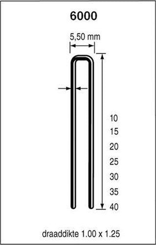Dutack nicht Serie 6000 cnk 10 mm Box 5 Tausend – 5028042