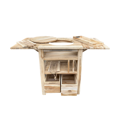 Holländischer Grilltisch aus Teakholz, 129,5 x 59,5 x 80 cm