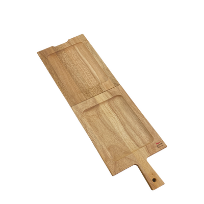 Niederländisches Servierbrett Flipover Teak 20x39x4cm
