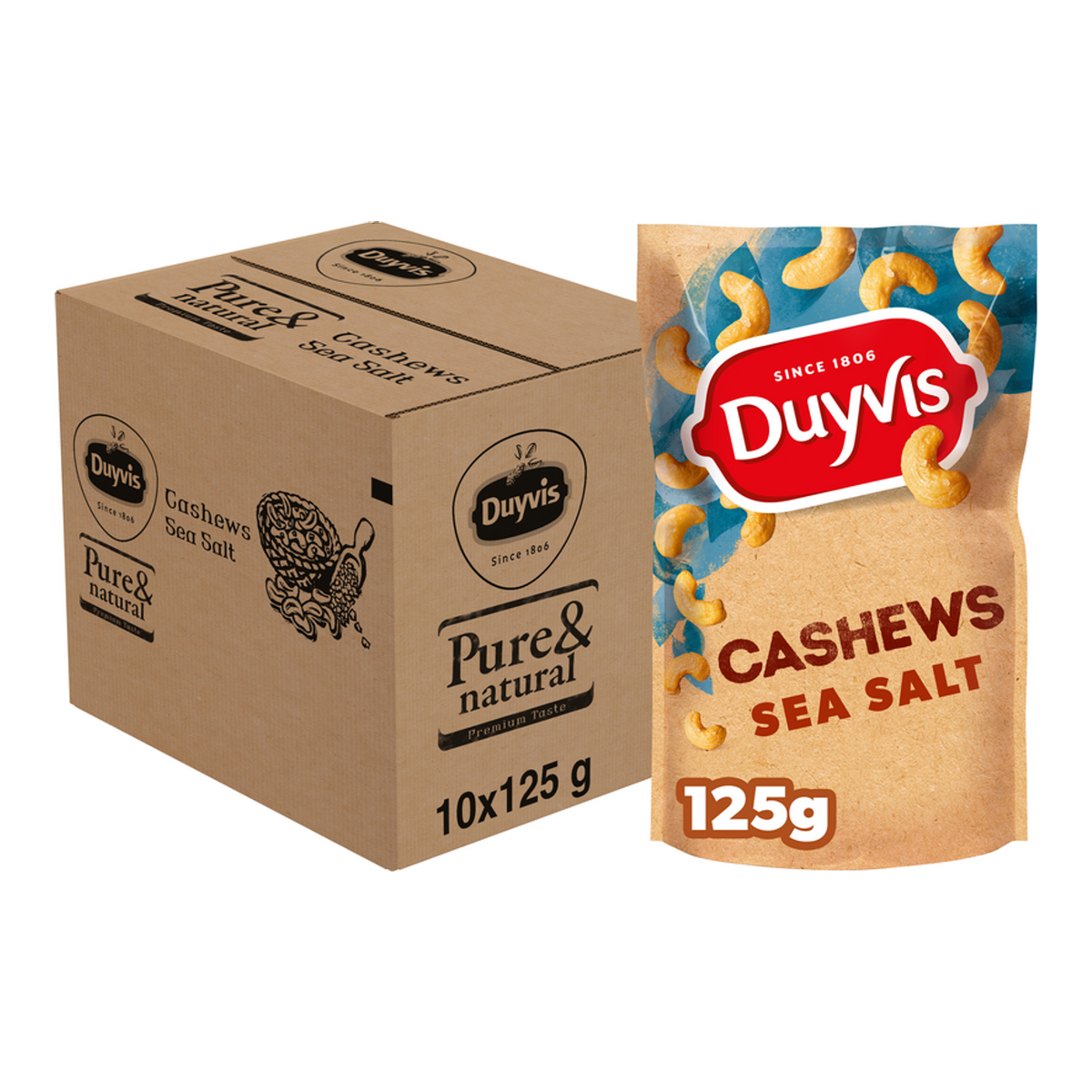 Duyvis Cashewnüsse Meersalz (10x 125gr)