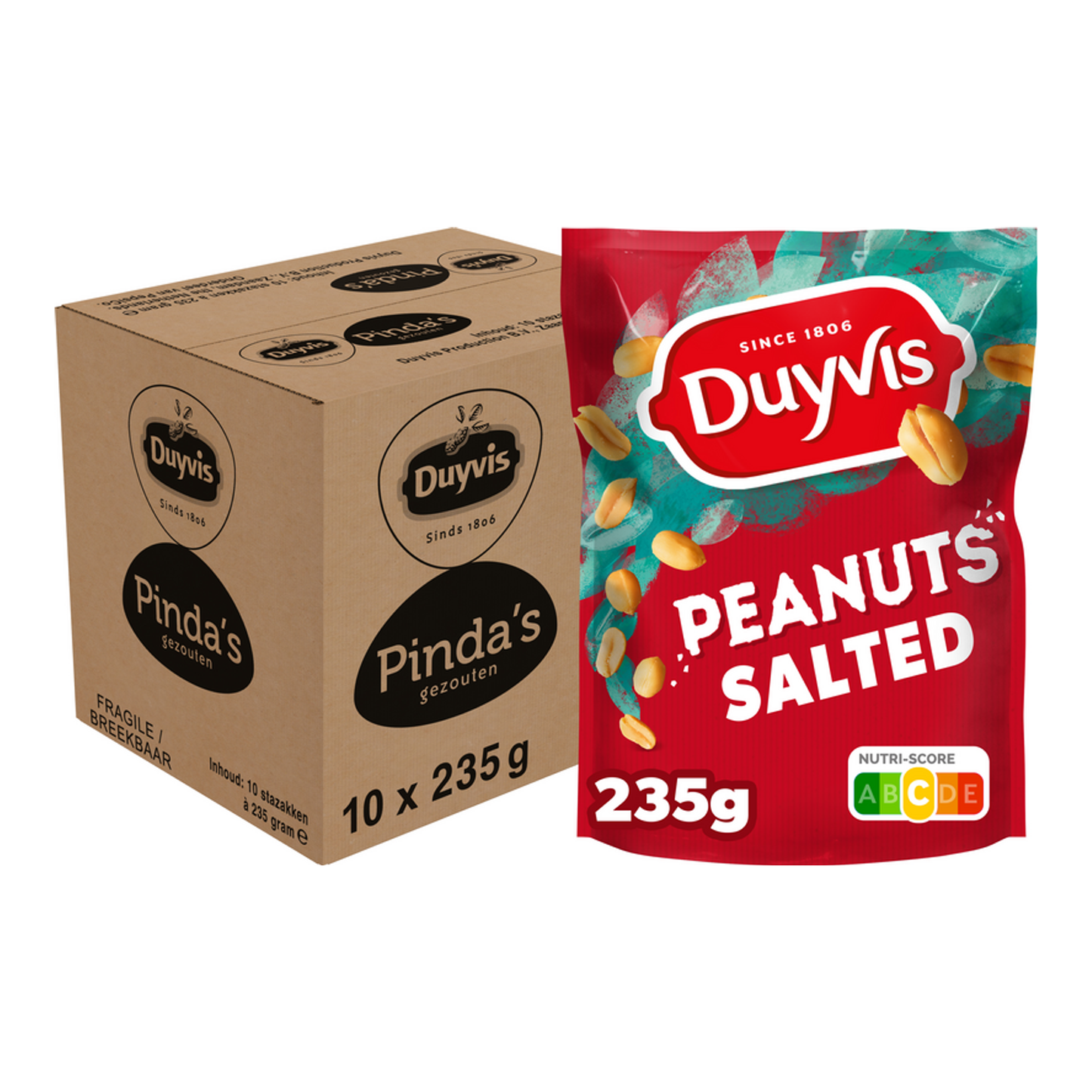 Duyvis Erdnüsse gesalzener Standbeutel (10x 235gr)