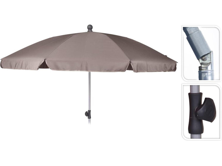 Pro Gartenschirm ø200cm Taupe