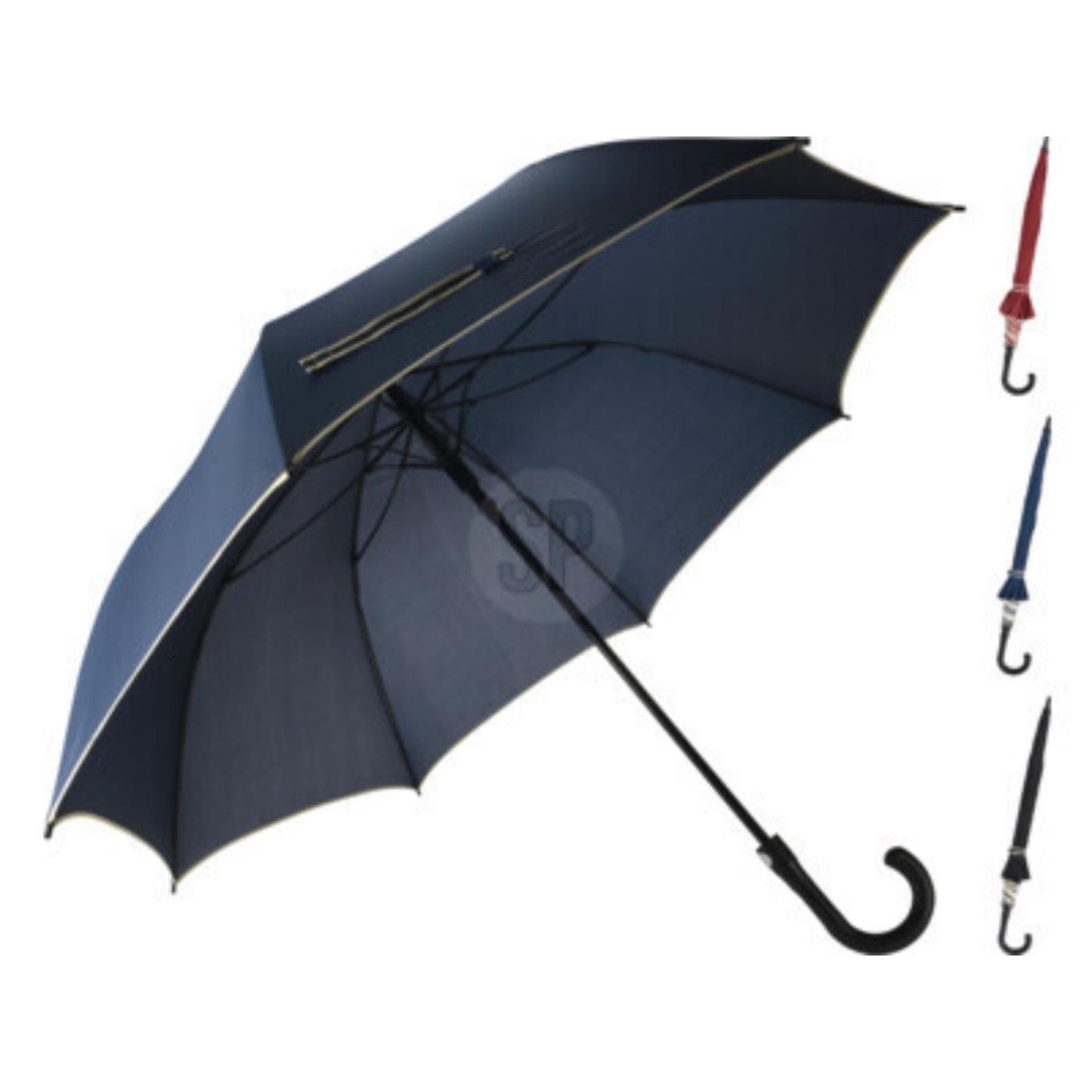 Regenschirm mit beigem Rand