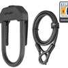 Hiplok dx plus - Bügelschloss mit 2m Kabel