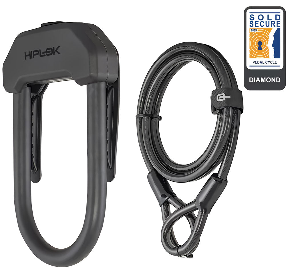 Hiplok dx plus - Bügelschloss mit 2m Kabel