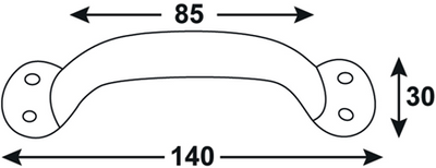 Connex-Griff 125x76x30mm vz - dy2000411