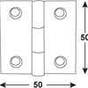 Connex-Scharnier 50x50 A2 - dy2006765