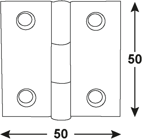 Connex-Scharnier 50x50 A2 - dy2006765