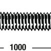 Connex-Gewindestange M6 1 m VZ - dy250702