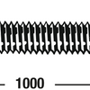 Connex-Gewindestange M14 1 m VZ - dy250713