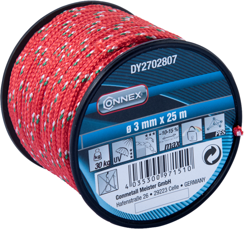 Connex Pes-Seil rot 3 mm x 25 m – dy2702807